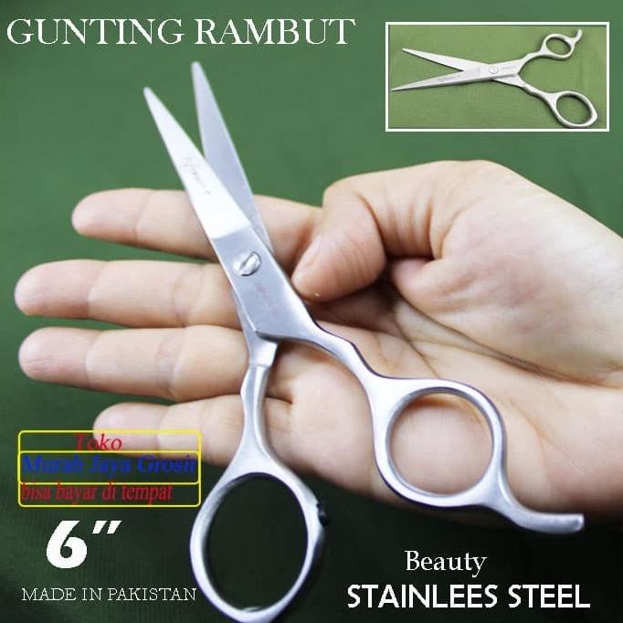 Gunting Potong Rambut 6 "/ Beauty Hand Made Steanles Ori Gunting Salon SPECIAL