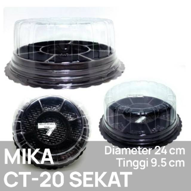 Mika bulat sekat ct -20 (1 pak isi 10) / nasi kuning / tumpeng /