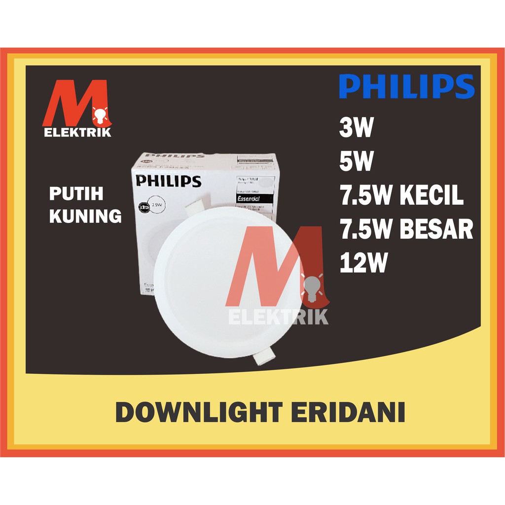 DOWNLIGHT PHILIPS ERIDANI 3 Watt, 5 Watt, 7,5 Watt