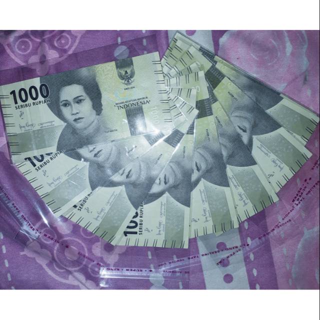 Uang Mahar Koleksi  1000 Rupiah Mutia Almost Solid 6 Tanpa Solid 6