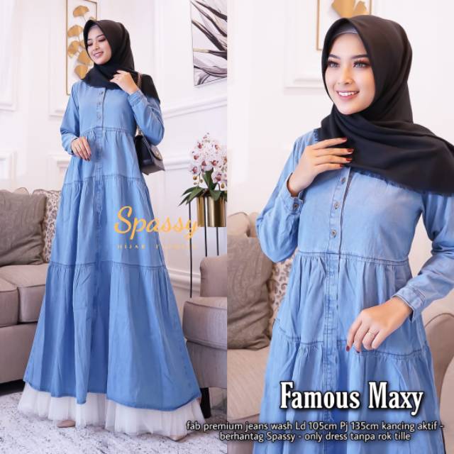 Termurah Gamis Maxy Famous Maxy Gamis Jumbo Gamis Cantik Ori By Spassy