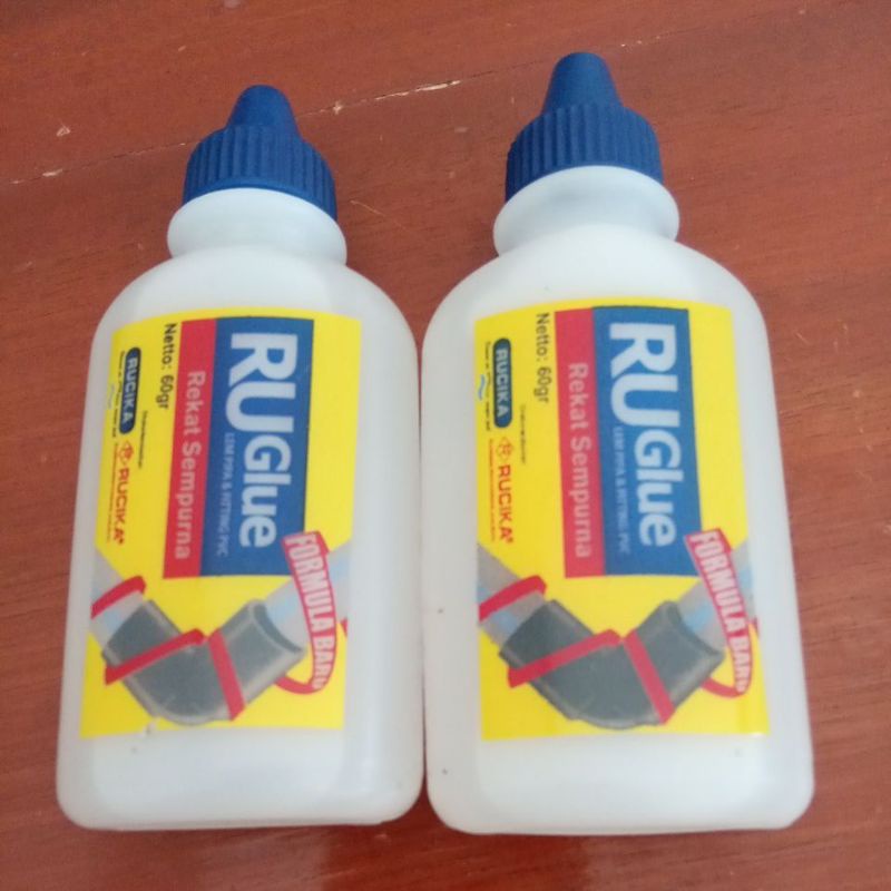 

Lem Ruglue Lem Pipa Pvc Cair Netto 60gr