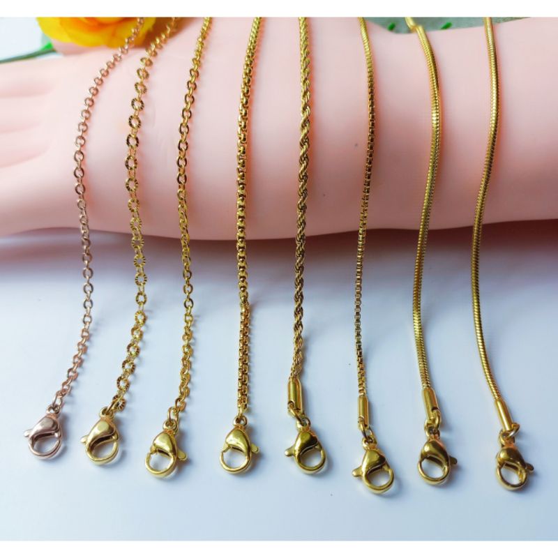 PSS Kalung Titanium Belut Fashion Korea Pria Wanita