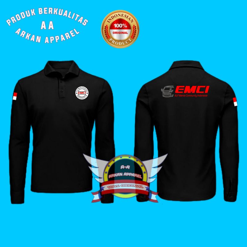 KAOS KERAH MCI ELF MANIA COMMUNITY INDONESIA KAOS POLO SHIRT ELF MANIA COMMUNITY INDONESIA