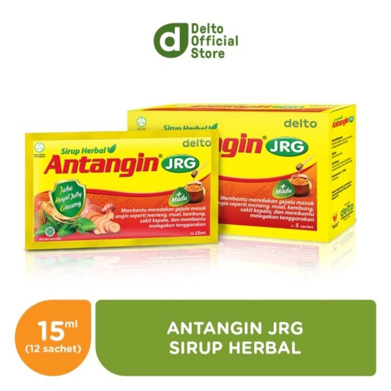 Antangin JRG Sirup Herbal Box (Isi 12 Sachet x15 ml)