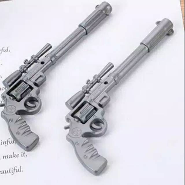 

PULPEN SENAPAN ALAT TULIS ANAK SILVER / PULPEN AKSESORIS PISTOL ALAT