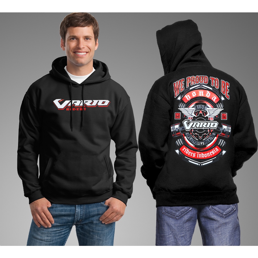 HOODIE VARIO RIDER INDONESIA / SWEATER HOODIE PRIA / JAKET VARIO RIDER INDONESIA