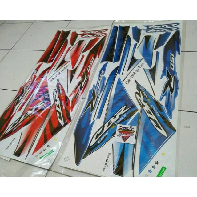 Striping honda cbr old 2007 biru dan merah