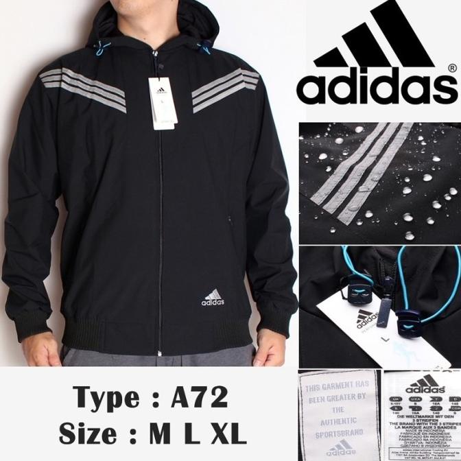 Jaket Adidas Running/Training Grade ORIGINAL PREMIUM waterproof (A127)