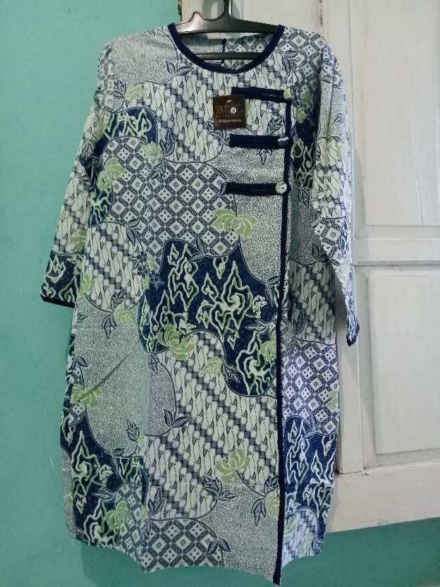 (bayar Dirumah)tunik Batik  Shibori Jumputan Terbariu Size S_3l  /hrb026 Yelbor