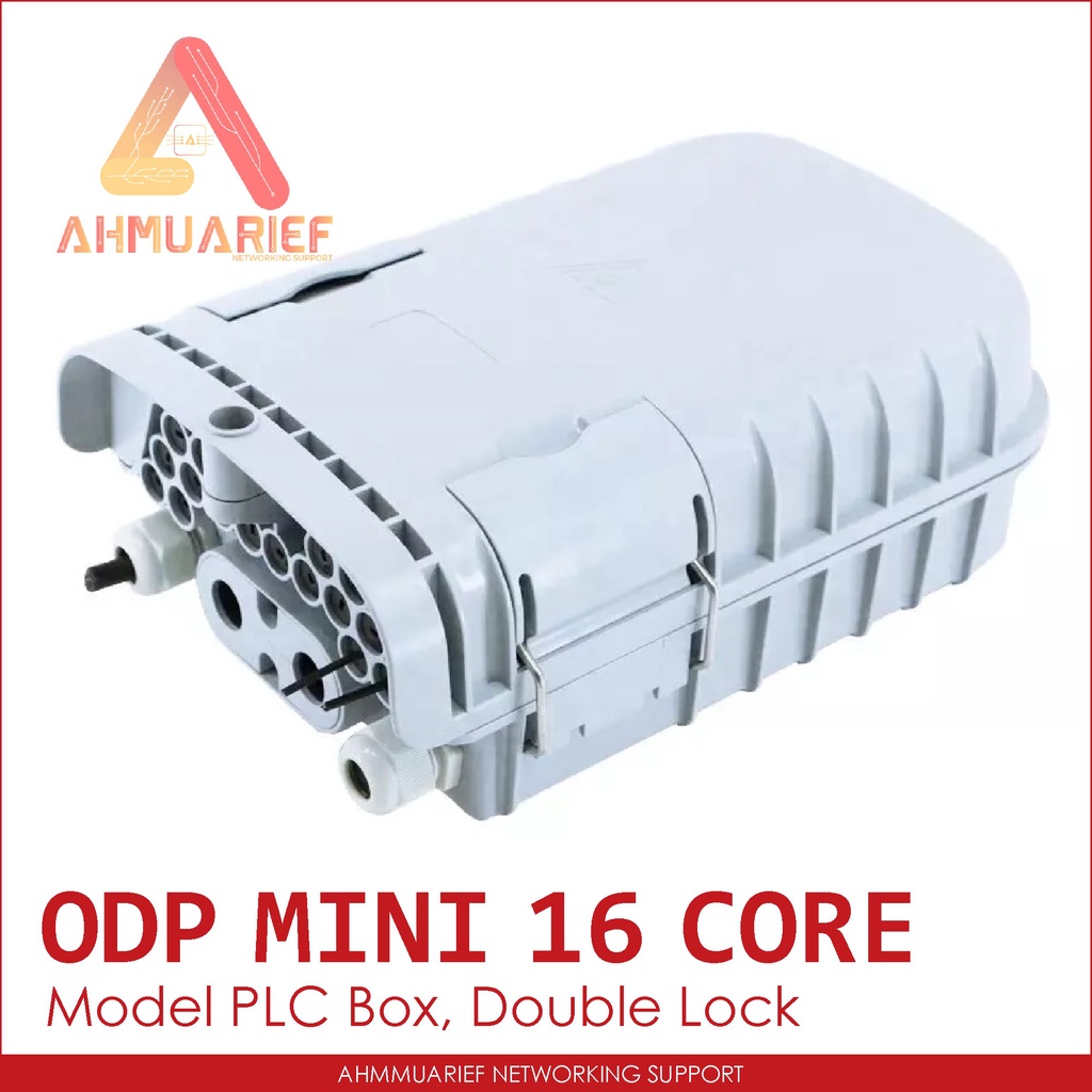 MINI ODP FDB ODB 16 Core Model PLC Double Lock Pole Tiang Fiber Optik Box Kotak Fiber Optic Kosongan