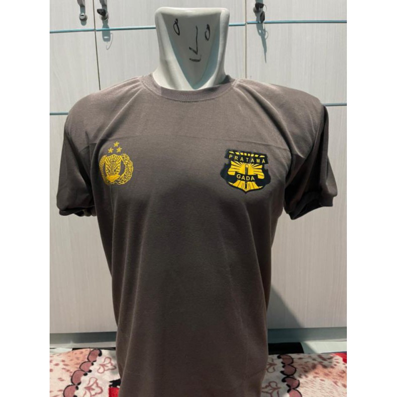 KAOS GADA PRATAMA - KAOS PENDEK GADA PRATAMA COKLAT