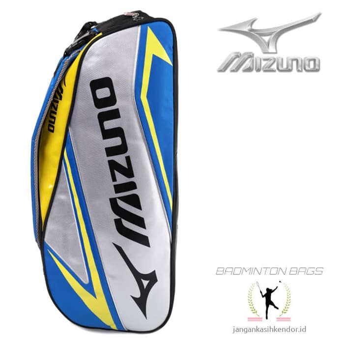 Raket BadmintonTas  Mizuno Badminton Thermal Aluminium Silver Blue 