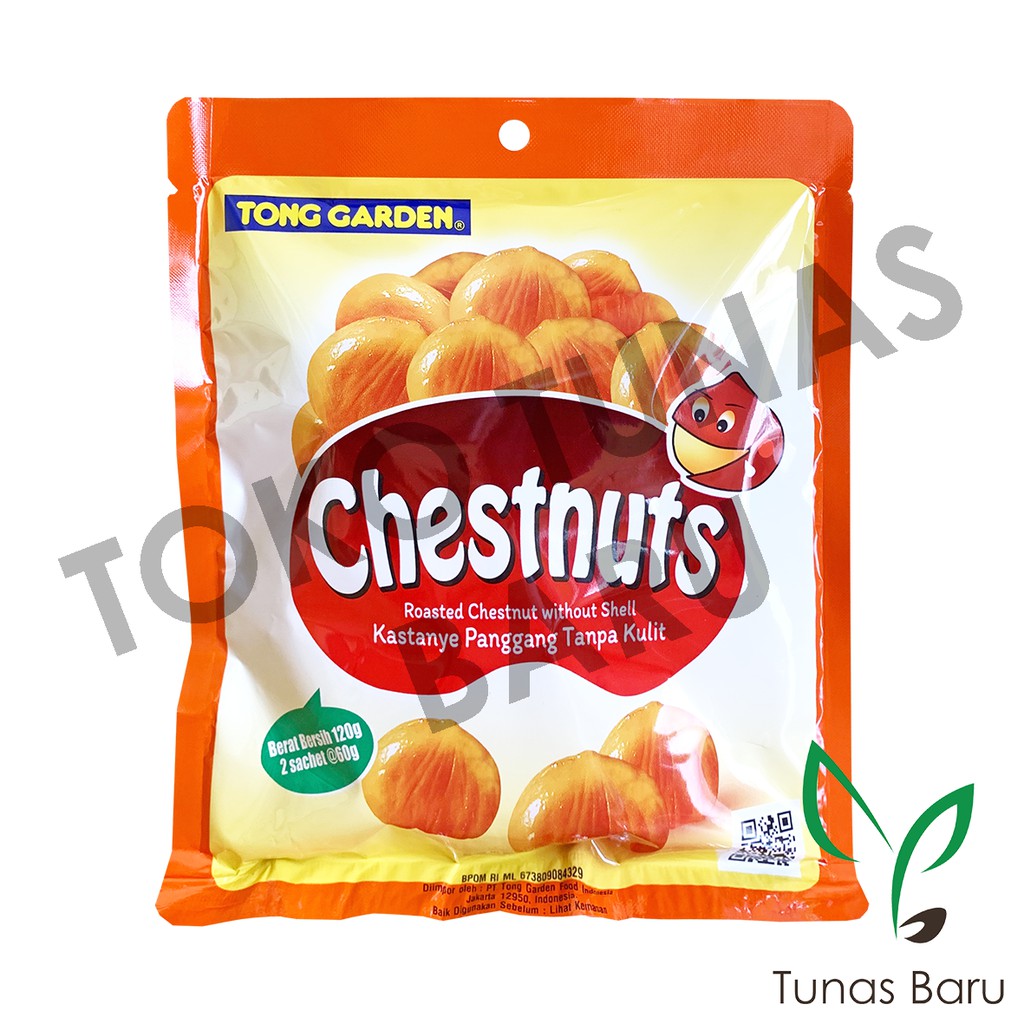 Chestnuts Tong Garden 120 gr - Organic Roasted Chestnut - Kastanye Panggang tanpa Kulit Malaysia