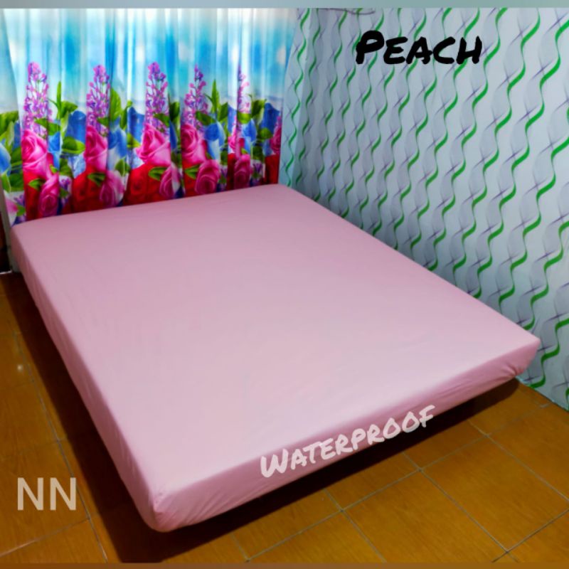 Sprei waterproof polos , sprei anti air-Peach