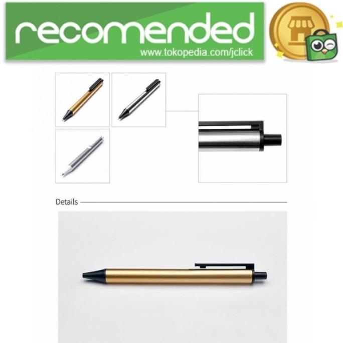

Murah Laris Kaco Tube Pena Gel Stainless Steel 0.5Mm 1 Pcs - K1024 (B - Black Gold