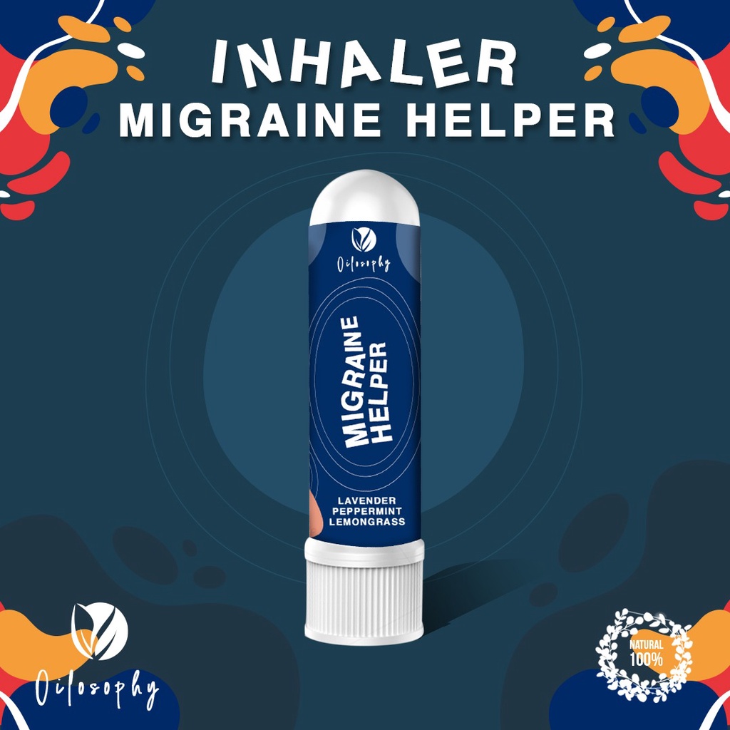 Inhaler Migraine Helper Inheler Aroma Obat Pusing Migran Inheller Aromaterapi Pereda Sakit Kepala Sebelah Obat Migrain Herbal Ampuh Obat Migren Minyak Essensial Lavender Peppermint Oil Lemongrass Alat Hisap Hidung Obat Nyeri Kepala Pereda Nyeri Kepala Ori