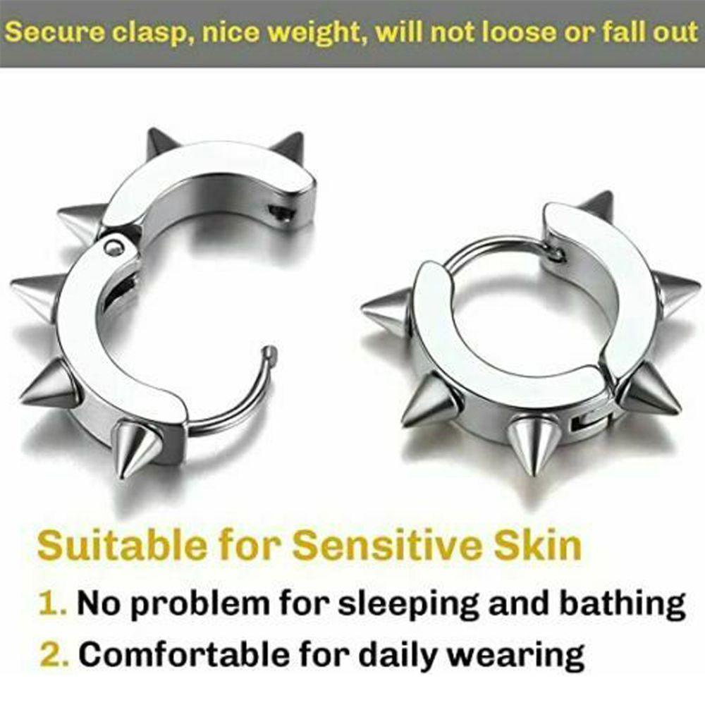 Anting Nanas Aksesoris Pesta Punk Stainless Steel Fashion Tindik Telinga