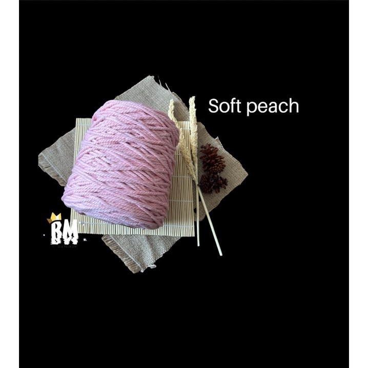 Tali katun warna SOFT PEACH 1kg