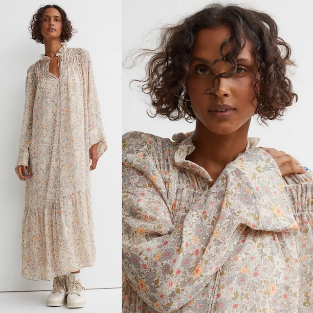 3267 - Maxi Dress HM Long Chiffon Dress (INCLUDE INNER)-1