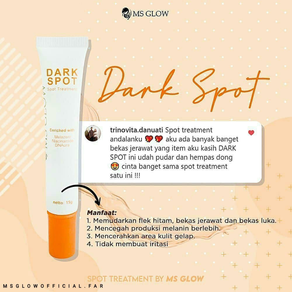 Dark Spot Treatment Ms Glow Original Bekas Jerawat Obat Totol Jerawat Shopee Indonesia