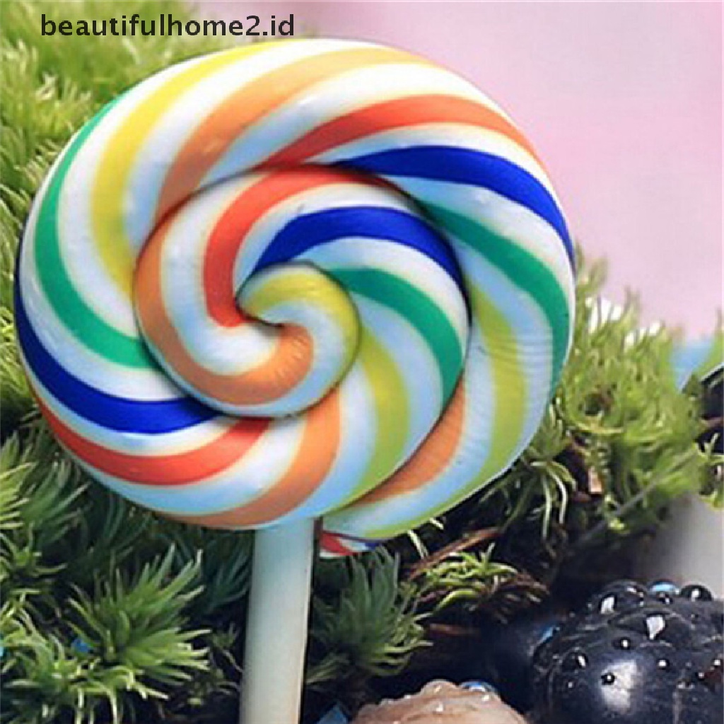 (Beautifulhome2.Id) 5pcs Miniatur Permen Lolipop Untuk Dekorasi Rumah Boneka