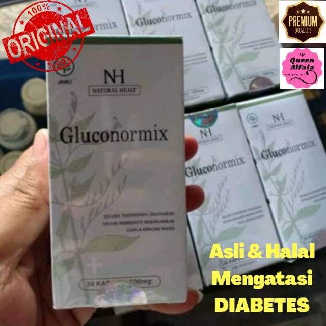 

Gluconormix Obat Diabetes Original 100% Asli Herbal Halal 30 Kapsul 500mg