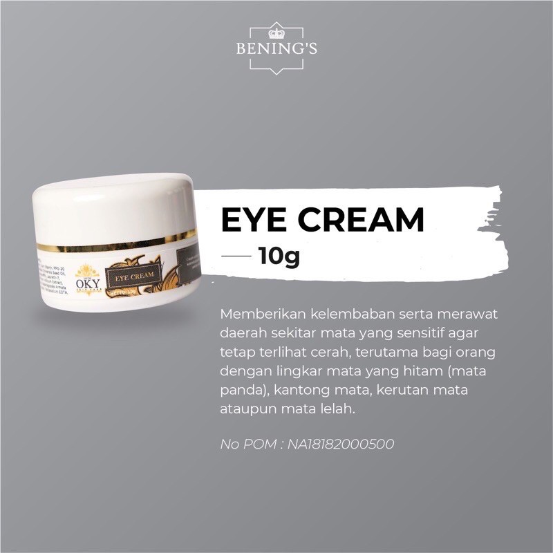 Benings eye cream Benings Clinic