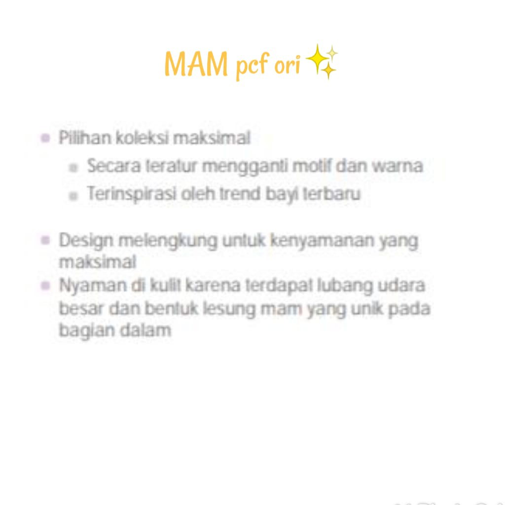 MAM Pacifier Air &amp; Ori  0+ / empeng bayi