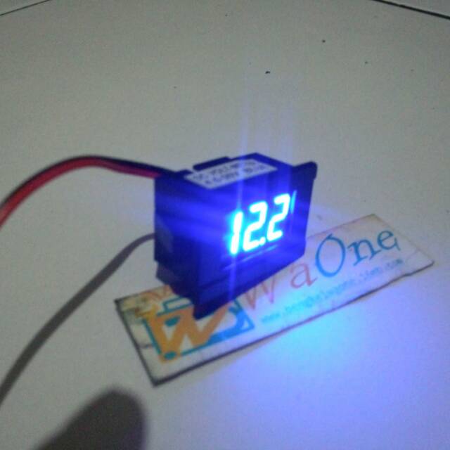 Digital Voltmeter DC LED Biru