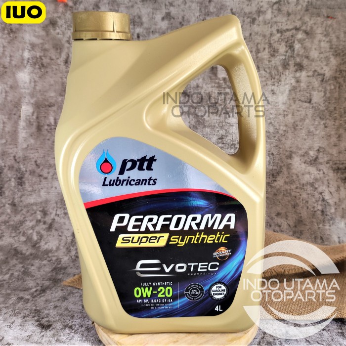 Oli Mesin 0W20 PTT Performa Super Synthetic EVOTECH Full Sintetis 4L