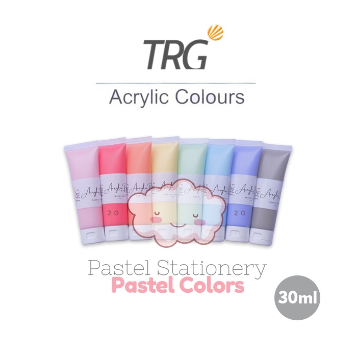 

TRG Acrylic Colour Pastel 30 ml - Cat Akrilik Kanvas Lukis Canvas Paint Acrylic Color 30ml