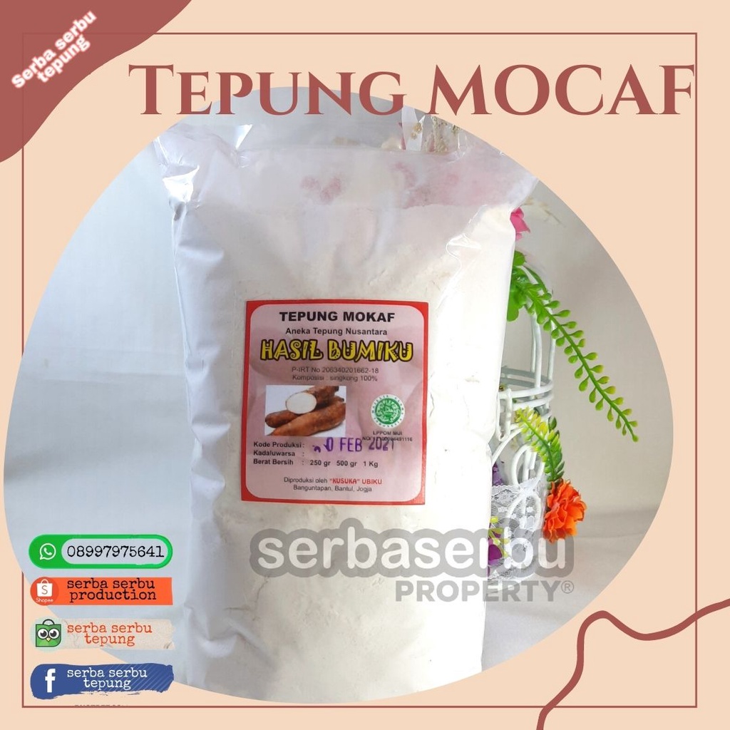 

Tepung Mokaf/ Mocaf (1 Kg)|mencegah proses Menopos|Tepung Free Gluten