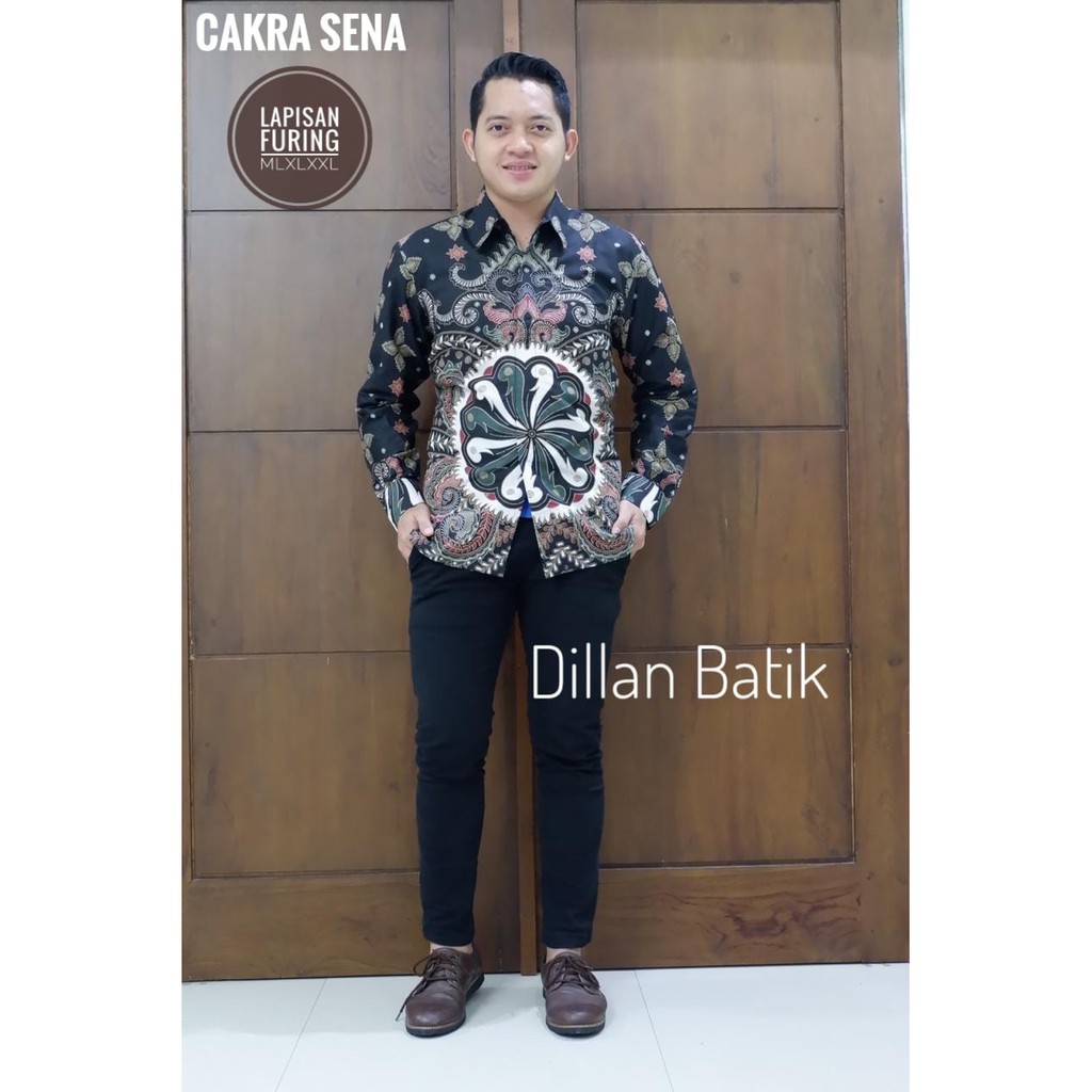 CAKRA SENA DILLAN KEMEJA BAJU BATIK PRIA SOLO LENGAN PANJANG PENDEK LAPIS FURING ATASAN BATIK PREMIUM MODERN KATUN HALUS ANTASENA ARJUNA BARATAYUDA BASUDEWA BOKOR GRANITAN BUNGA SLARAK CAKRA SENA PARANG KUSUMA ELANG GOLD GARUDA PANCASILA GODONG SIMBARAN