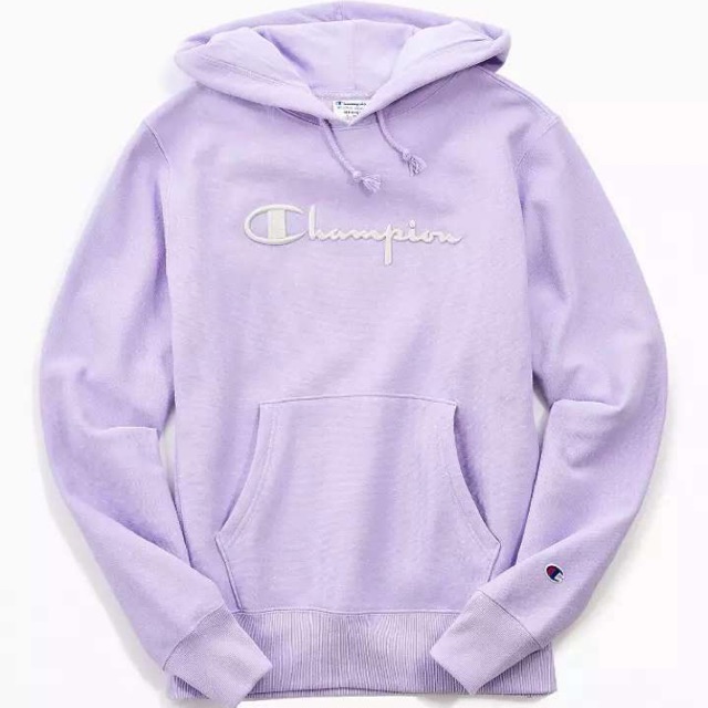 champion hoodie light purple
