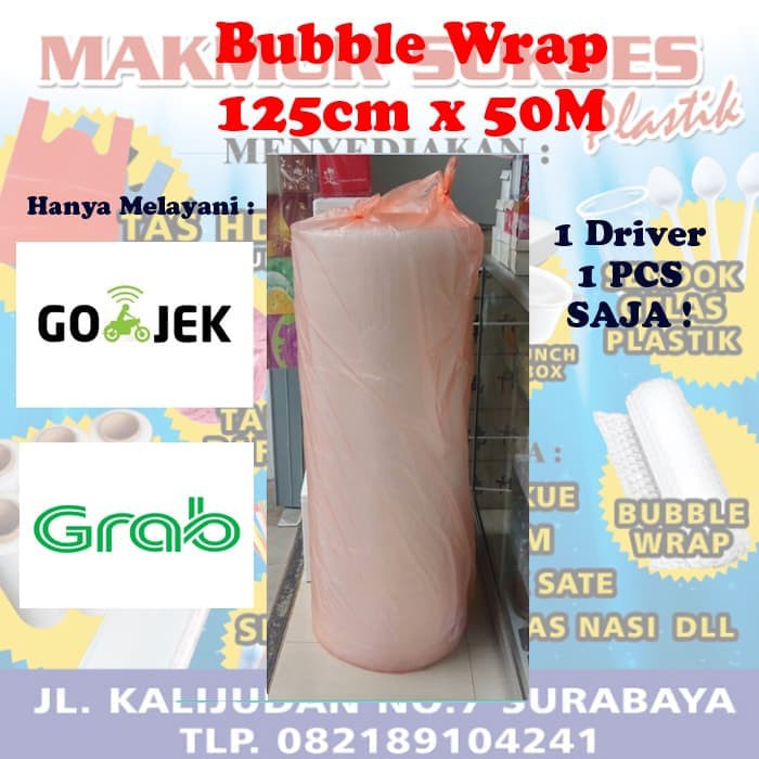 

BUBBLE WRAP Bening Tebal Terlaris 125cm X 50meter