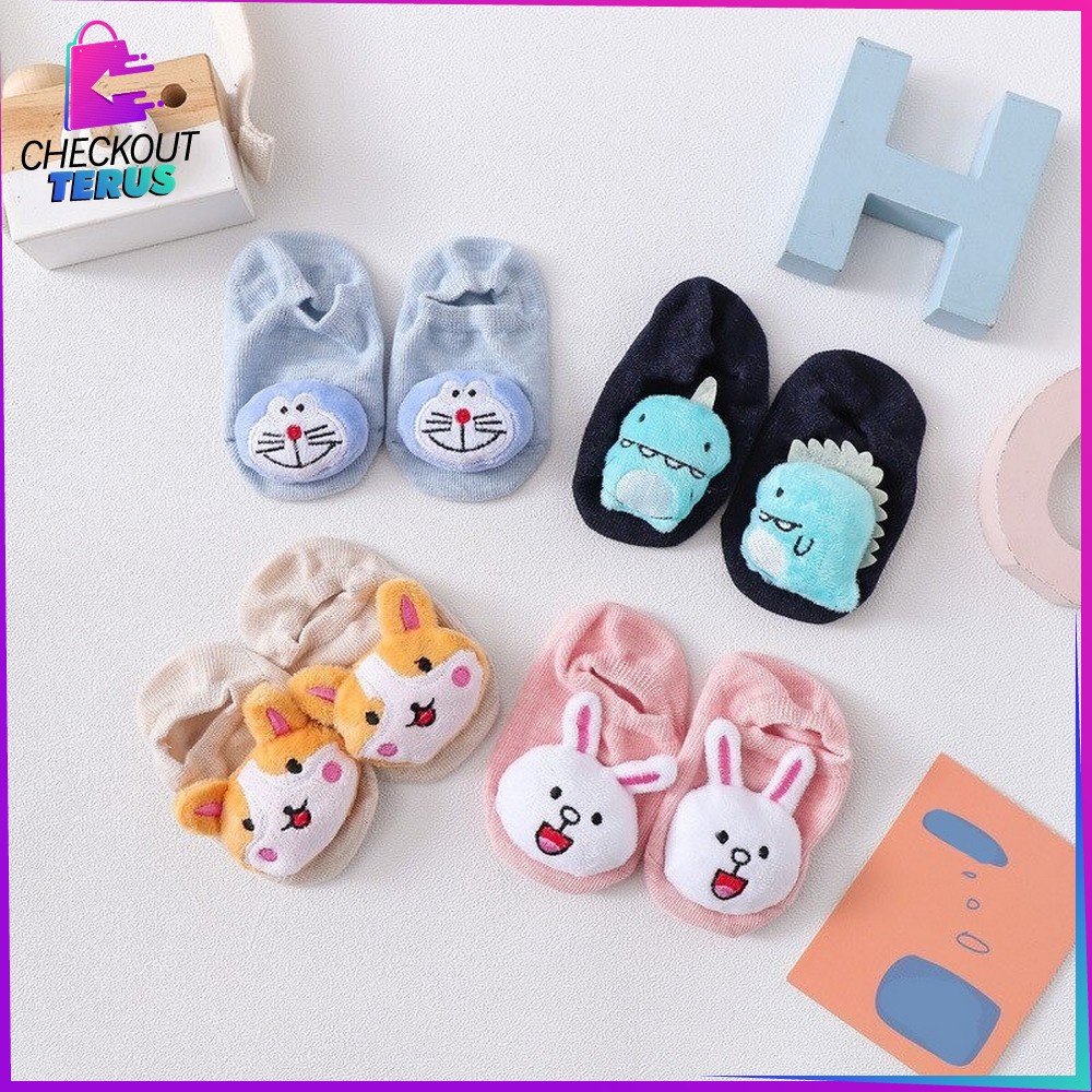 CT P5 Kaos Kaki Baby Karakter Boneka Kaos Kaki Anak Bayi Lucu Kaos Kaki Kartun Fashion Baby Socks Import Murah Lucu