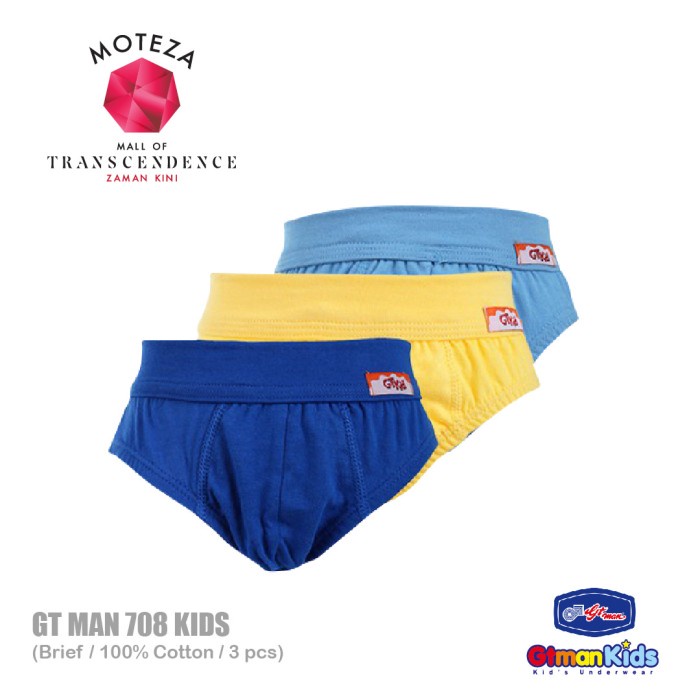 Celana Dalam Anak Laki-laki - GT MAN Kids 708 - 1 Box isi 3 pcs