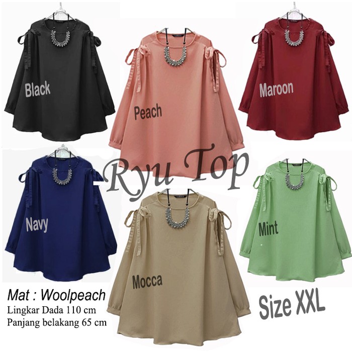  Baju  Atasan  Wanita  Tangan Kalong Tali Blouse Kalong Blouse 