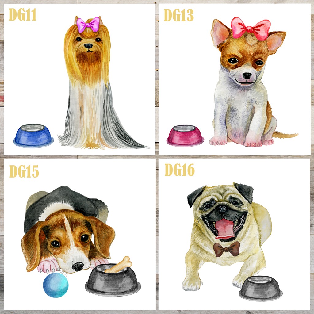 Hiasan Dinding Dog Lover Anjing Lucu Abstrak Walldecor Animal