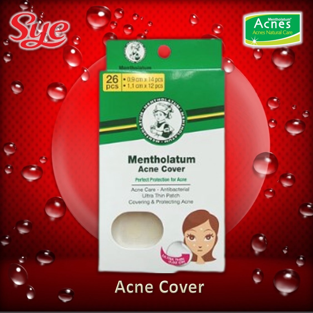 BPOM ACNES MENTHOLATUM ACNE COVER 26PCS / ACNE PATCH / ACNE PIMPLE ACNES / ACNE PAD / SYE