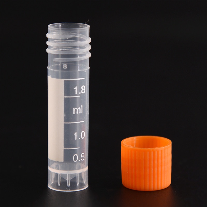 {LUCKID}20pcs 1.8ml screw capsule bottles blending lab analyze centrifuge serum tubes