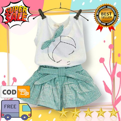 GENG SHOP [GRATIS ONGKIR COD] SETELAN SLEEP LADY ANAK PEREMPUAN 1 2 3 4 TAHUN MURAH/ BAJU BAYI ANAK 