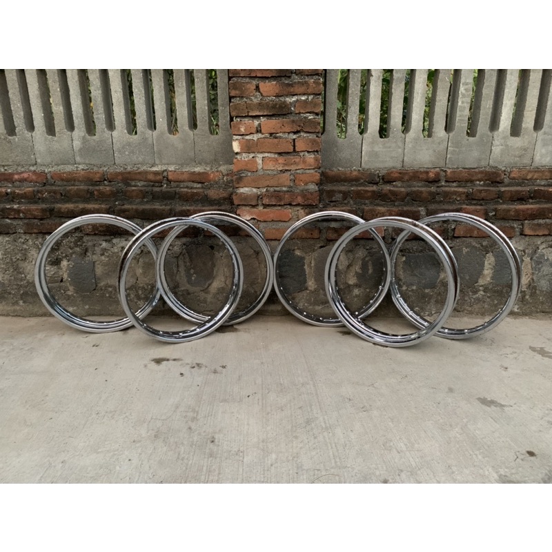 Velg did chrome ring 17 ukuran 250 original bekas copotan velg did besi chrome ring 17