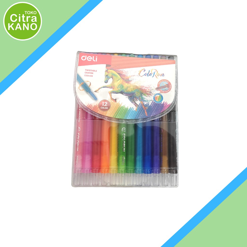 

DELI TWIST CRAYON | CRAYON PUTAR 12 WRN C204 03