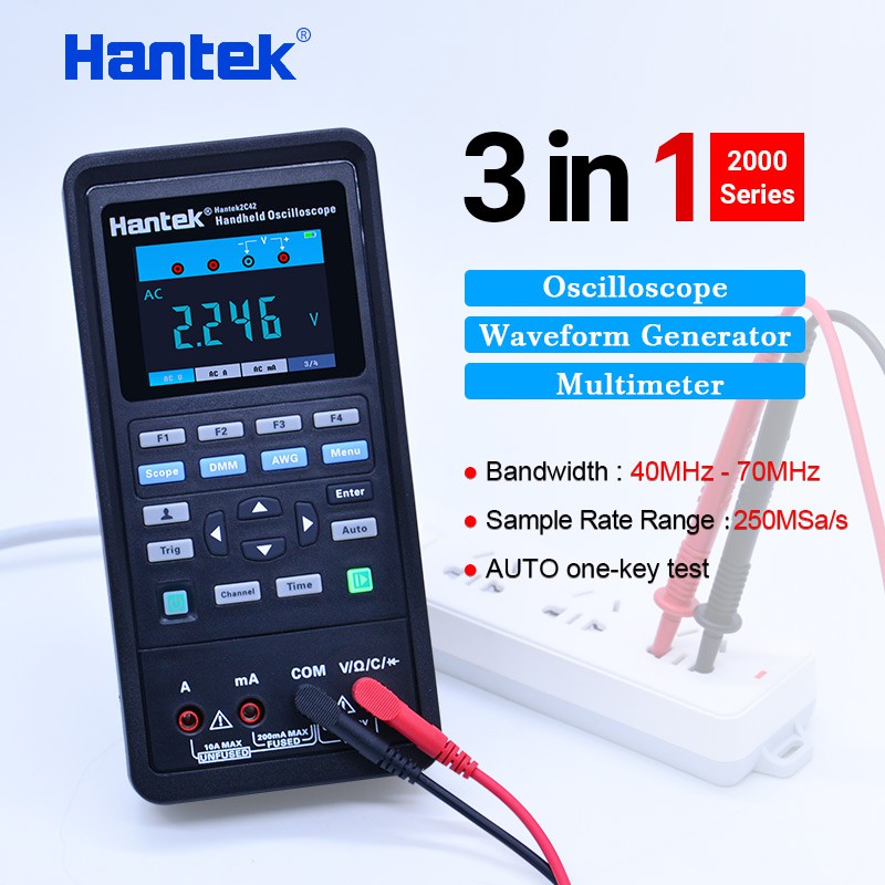 Import Hantek Oscilloscope automotive+multimeter +Waveform Generator 3 in 1 oscilloscope handheld
