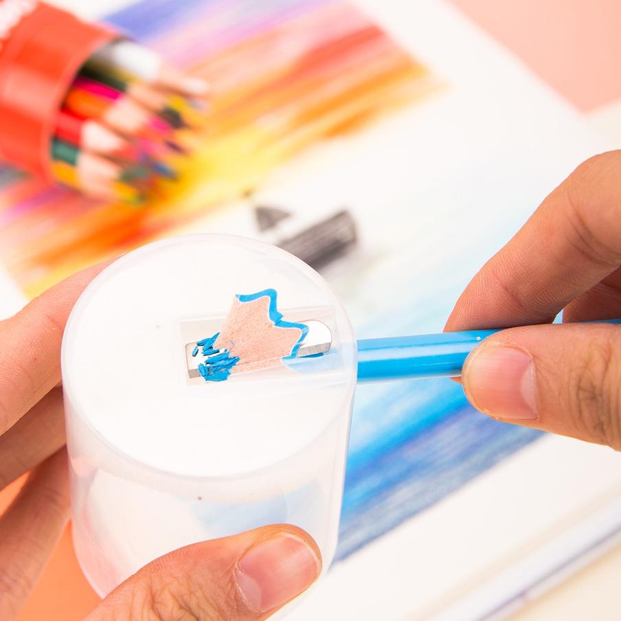 

Hot Sale Deli Pensil Warna 24 Warna dengan Bonus Rautan Pensil pada box EC00327 팝