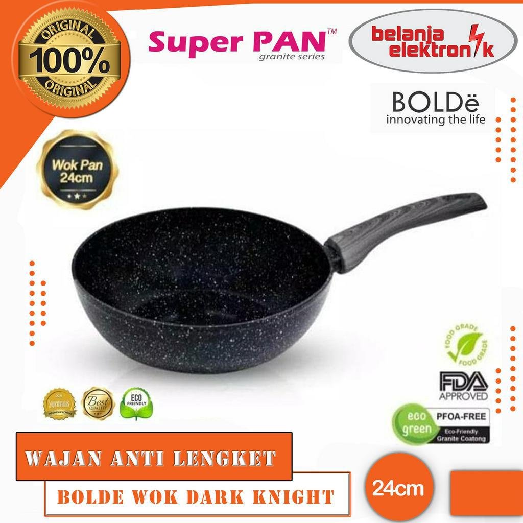 WAJAN BOLDE WOK 24 CM DARK KNIGHT ANTI LENGKET