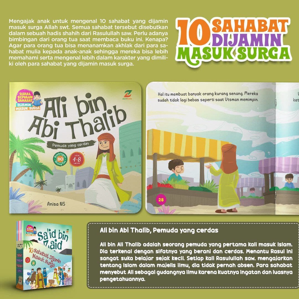 10 Sahabat Dijamin masuk Surga buku cerita anak islami