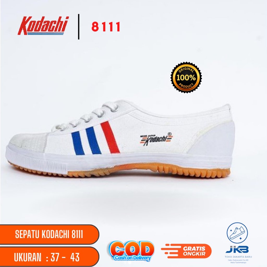 Jual Sepatu Kodachi 8111 Original All White Sepatu Sneakers Pria